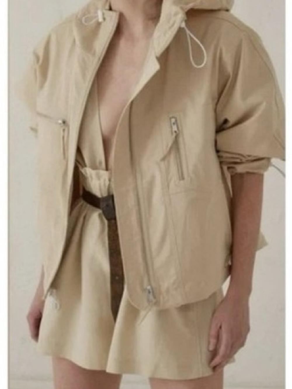 NWT Thakoon Cotton Zip Up Jacket L